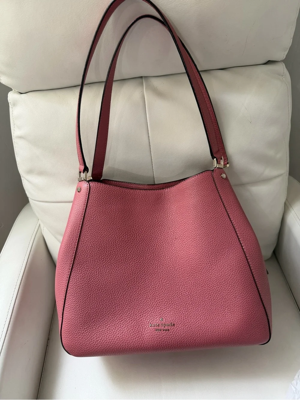 kate spade New York Pebbled Leather Pink Shoulder Bag
